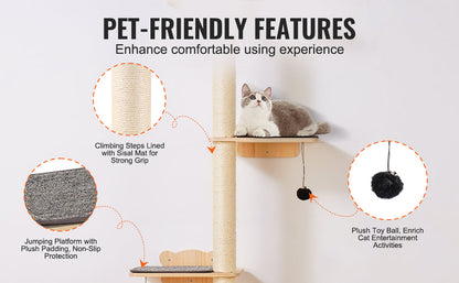 Klösträd för vägg - 183,5 cm