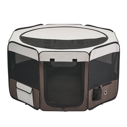 Hopfällbar lekhage för husdjur