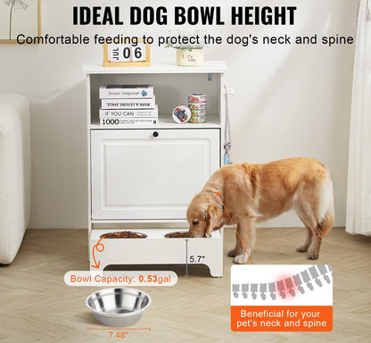 Foderstation för husdjur, hylla