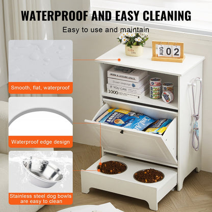 Foderstation för husdjur, hylla