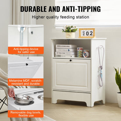 Foderstation för husdjur, hylla